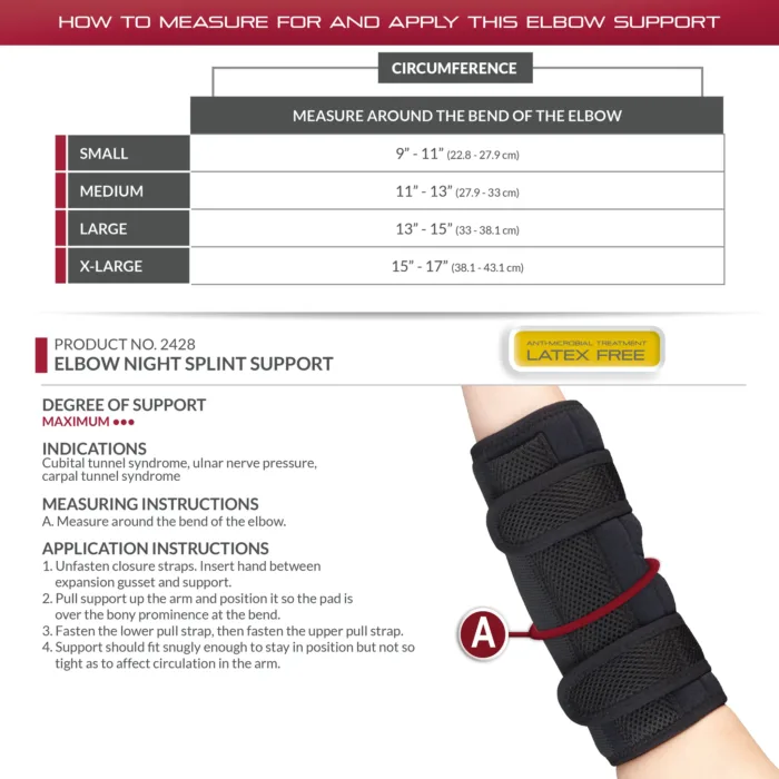 OTC 2428 / ELBOW NIGHT SPLINT SUPPORT