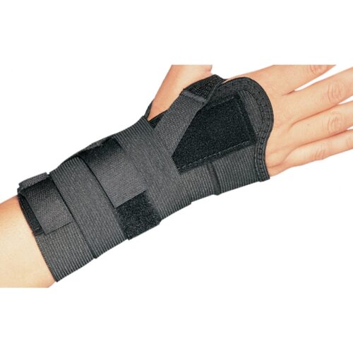 BLACK ELASTIC WRIST BRACE, UNIVERSAL