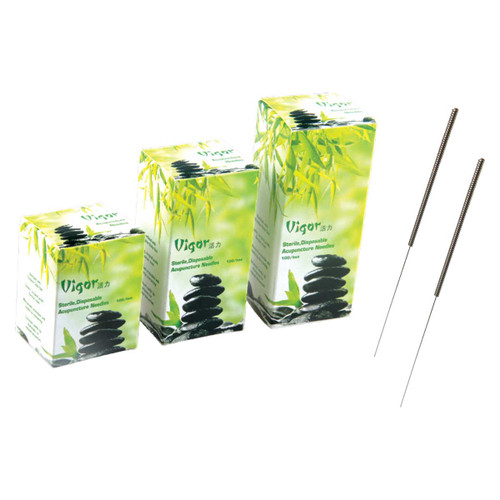Vigor Disposable Acupuncture Needles, 100 per box