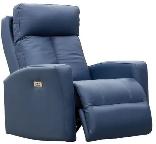 Elran C0092-H Lift chair with Motorized Headrest Naval Vinyl Blue and Beige
