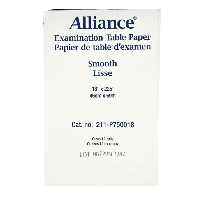 EXAM TABLE PAPER SMOOTH 18"X225 CASE/12 ROLL