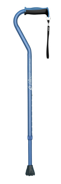 Airgo Comfort-Plus Aluminum Cane, Offset Blue