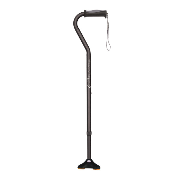 Airgo Comfort-Plus Cane with MiniQuad Ultra-stable Tip Black