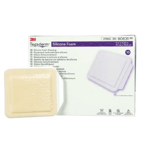 Tegaderm™ Silicone Foam Dressing 6.5 in x 6.5 in Box/5
