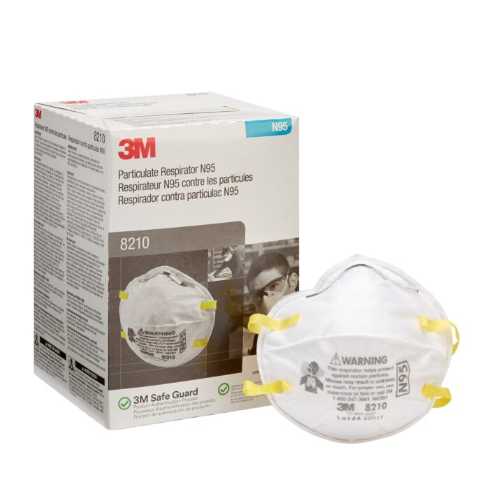 3M Particulate Respirator, N95, Cup Style, White Mask, 20/box