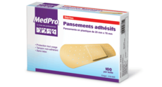 MedPro® Sterilized Adhesive Bandage, Plastic 100 each/box