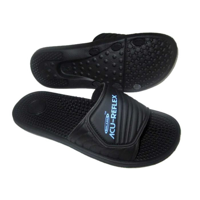 Acu-Reflex Massage Sandals XL Black (Men 11-12)
