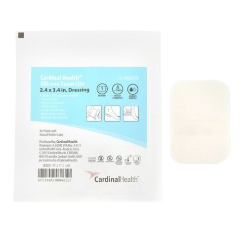 Cardinal Health™ Silicone Non-Bordered Foam Dressing, Lite 10each/box