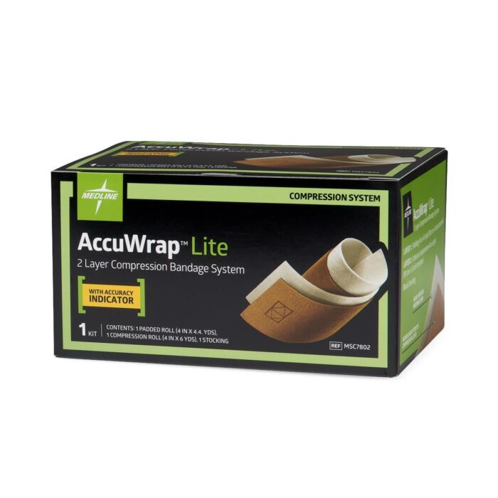 Medline AccuWrap Lite 2-Layer Compression Bandage System