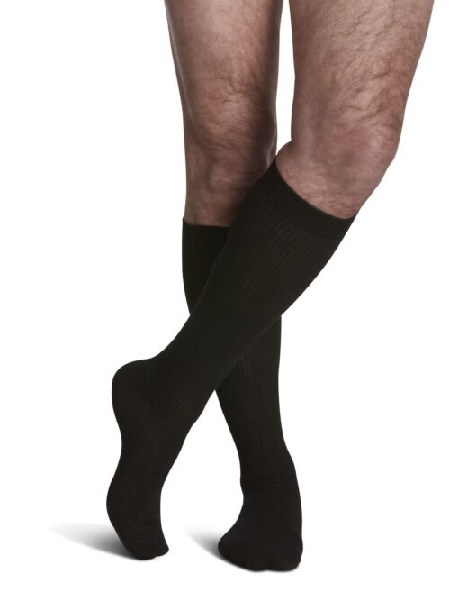 SigVaris, 15-20mmHg, 186C Traveno Travel Socks - for men, Black