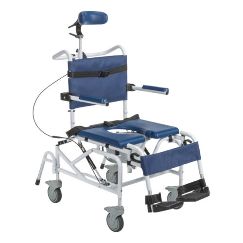 Drive Medical Tilting Aluminum Rehab Shower Chair Commode